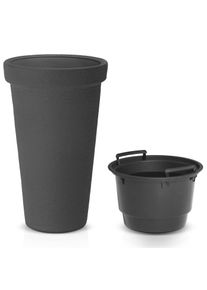 Casaria Bloempot Antraciet 63x40cm