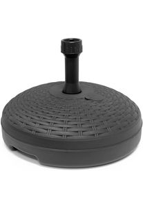 Deuba Parasolvoet Rotanlook 45cm Vulbaar 20L Tuin Antraciet