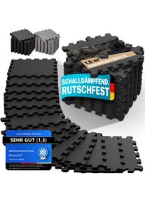 Monzana Zestaw 18 czarnych mat ochronnych do podł&oacute;g/układanek 175x88x1cm