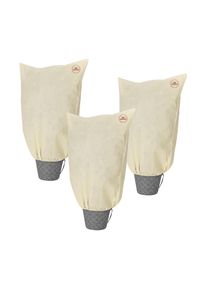 Gardebruk Conjunto de 3 coberturas vegetais Bege 0,6x0,8m