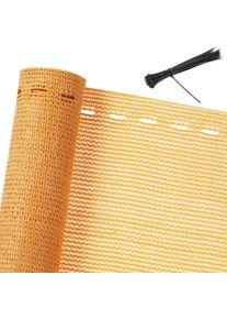 Detex Balkonscherm Beige 1,4x10m