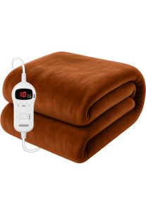 Monzana Manta el&eacute;ctrica marr&oacute;n 180x130cm