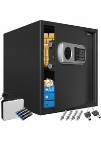 Deuba Elektrische Kluis Zwart Metaal 35x40x40cm 56L Cijferslot