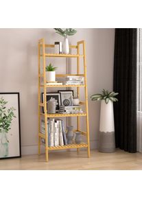 Casaria Regał stojący Bambusowy 123x48x32 cm