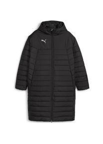 Puma, Herren, Laufjacke, teamFINAL Bench Jacket (XL), Schwarz, XL