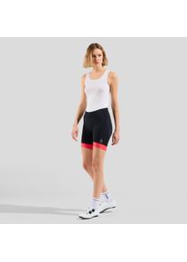 Odlo, Damen, Velohosen, Tights short ZEROWEIGHT (S), Blau, Schwarz