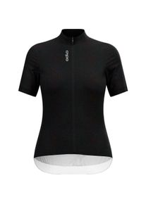 Odlo, Damen, Velotrikot, T-shirt s/u collar s/s full zip ZEROWEIGHT CHILL-TEC (M), Schwarz, M