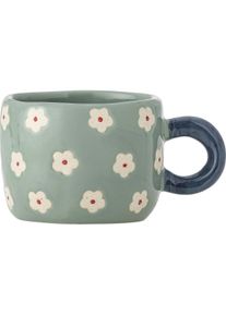 Bloomingville - Nini Cup - Blue - Stoneware, Tasse, Blau, Weiss