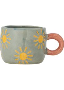 Bloomingville - Nini Cup - Blue - Stoneware, Tasse, Blau, Rosa