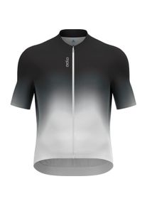 Odlo, Herren, Velotrikot, T-shirt s/u collar s/s full zip ZEROWEIGHT CHILL-TEC PRINT (S), Schwarz, S