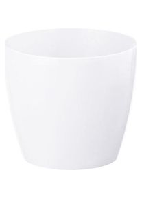 Lamela, Blumentopf, Flowerpot Magnolia 752-05, plastic, &Oslash; 16 cm, white
