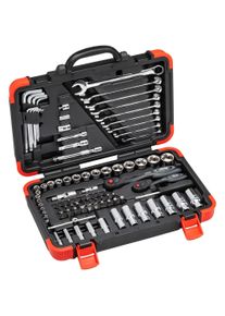 Vigor, Werkzeugkoffer, Werkzeugkoffer ∙ V2470N ∙ 5/16 Zoll (8 mm) Sechskant, 1/4 Zoll (6,3 mm) Vierkant, 3/8 Zoll (... (92 Teile)