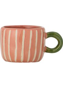 Bloomingville - Nini Cup - Rose - Stoneware, Tasse, Gr&uuml;n, Rosa