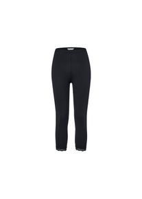 Tchibo - 3/4-Leggings mit Spitzenborte - Damen - Gr. XL - schwarz