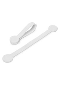 Tchibo - 2 Magnet-Clips - wei&szlig;