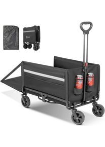 Modante Bollerwagen, Schwarz, Metall, Textil, 71x48x93 cm, Freizeit & Co, Gartenspielzeug, Bollerwagen