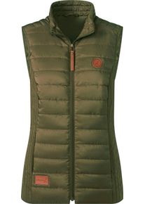 Damen Steppweste mit leichter Wattierung in oliv ,Gr&ouml;&szlig;e 48, WITT, 100% Polyester