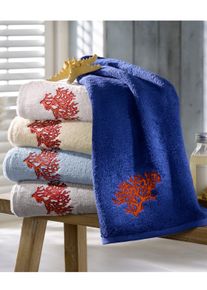 w&auml;schepur unisex Handdoek in wit ,maat 50x100 cm - Handdoek, Witt, 100% Katoen