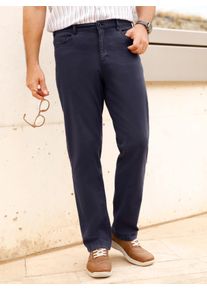 Marco Donati Heren 5-pocketsbroek van twill in marine ,maat 48, Witt, 97% Katoen, 3% Elastan