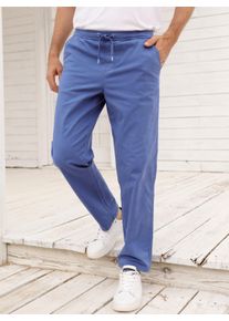 Catamaran Heren Comfortbroek met achterzakken met klittenbandsluiting in jeansblauw ,maat 48, Witt, 98% Katoen, 2% Elastan