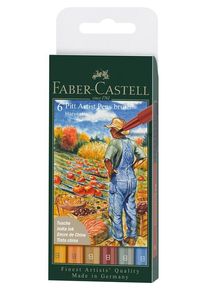 Faber-Castell Tuschestift Pitt Artist Pen B Herbst 6x