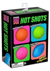 NeeDoh Teenie Hot Shots 4 -Pack