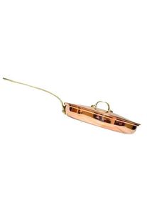 Tigaie din Cupru &Oslash;28cm Cu Capac si Maner Bronz Profesionala