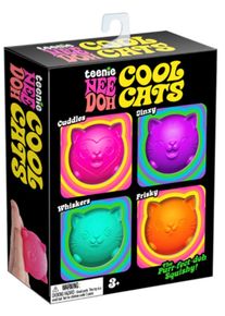 NeeDoh Teenie Cool Cats 4 -Pack