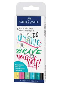 Faber-Castell Tuschestift Pitt Artist Pen Lettering 6x