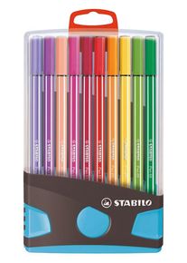 Stabilo Pen 68 - Felt-tip pen - ColorParade - Set of 20 - Anthracite/Light blue