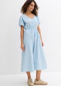 bonprix Női Ruha tiszta pamutb&oacute;l, k&eacute;k, 38