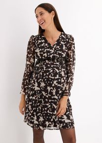 bonprix Sukienka 2 w 1 ciążowa i do karmienia piersią, czarny, 34