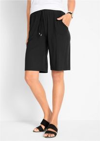bonprix Női Dzs&ouml;rz&eacute; bermuda, fekete, 40/42