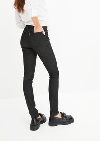bonprix Femei Blugi skinny Mid Waist, super stretch, negru, 38