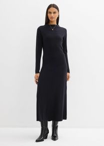 bonprix Femei Rochie maxi din tricot fin cu cașmir &icirc;n compoziție, negru, 40/42