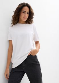 bonprix Długi T-shirt z czystej bawełny organicznej (2 szt.), czarny, 32/34