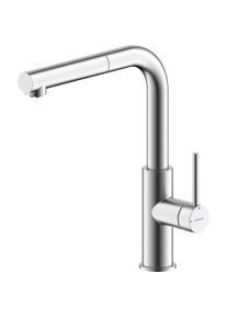 Bravat Toronto K&uuml;chenarmatur 3544398BR Niederdruck, m. Auszugsbrause, Edelstahl