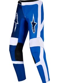 Alpinestars Fluid Portl, pantalon textile pour jeunes , couleur: Bleu/Blanc/Bleu Fonc&eacute; , taille: 28