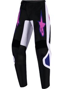 Alpinestars Fluid Grid, pantalon textile pour jeunes , couleur: Noir/Gris Clair/Mauve/Fuchsia , taille: 28