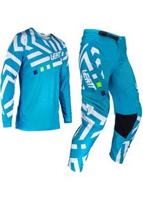 Leatt 3.5 S24 Cyan, set jersey/textile pants , color: Blue/White , size: M