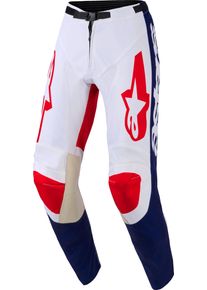 Alpinestars Racer Riway, textile pants , color: White/Blue/Red , size: 32