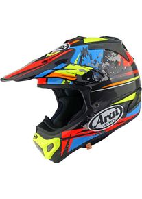 Arai MX-V EVO Track, motocross helmet , color: Black/Yellow/Blue/Red , size: S