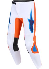 Alpinestars Fluid Grid, pantalon en textile , couleur: Blanc/Orange/Bleu/Bleu Clair , taille: 28