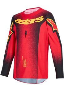Alpinestars Supertech Scenz, jersey juvenil , color: Rojo/Negro/Amarillo , tama&ntilde;o: S