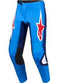 Alpinestars Fluid Grid, pantalon en textile , couleur: Bleu/Bleu Fonc&eacute;/Rouge/Blanc , taille: 28