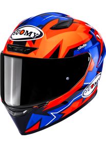 Suomy Track-1 Firestorm, full face helmet , color: Black/Blue/Orange , size: XS