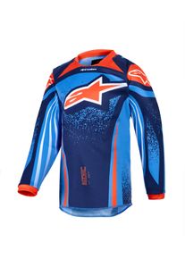 Alpinestars Racer Nomur, jersey ni&ntilde;os , color: Azul Oscuro/Naranja/Azul , tama&ntilde;o: XS