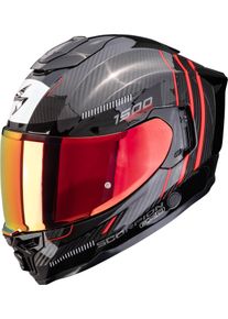 Scorpion EXO-1500 Carbon Air Zity, kask pełnotwarzowy , kolor: czarny/czerwony , rozmiar: XL