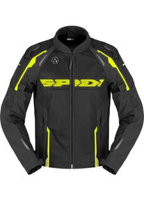 Spidi Race Warrior 2 Net, textile jacket , color: Black/Neon-Yellow , size: L