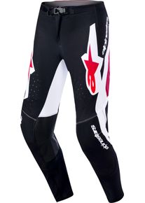 Alpinestars Supertech AFD Vista, textile pants , color: Black/White/Red , size: 36
